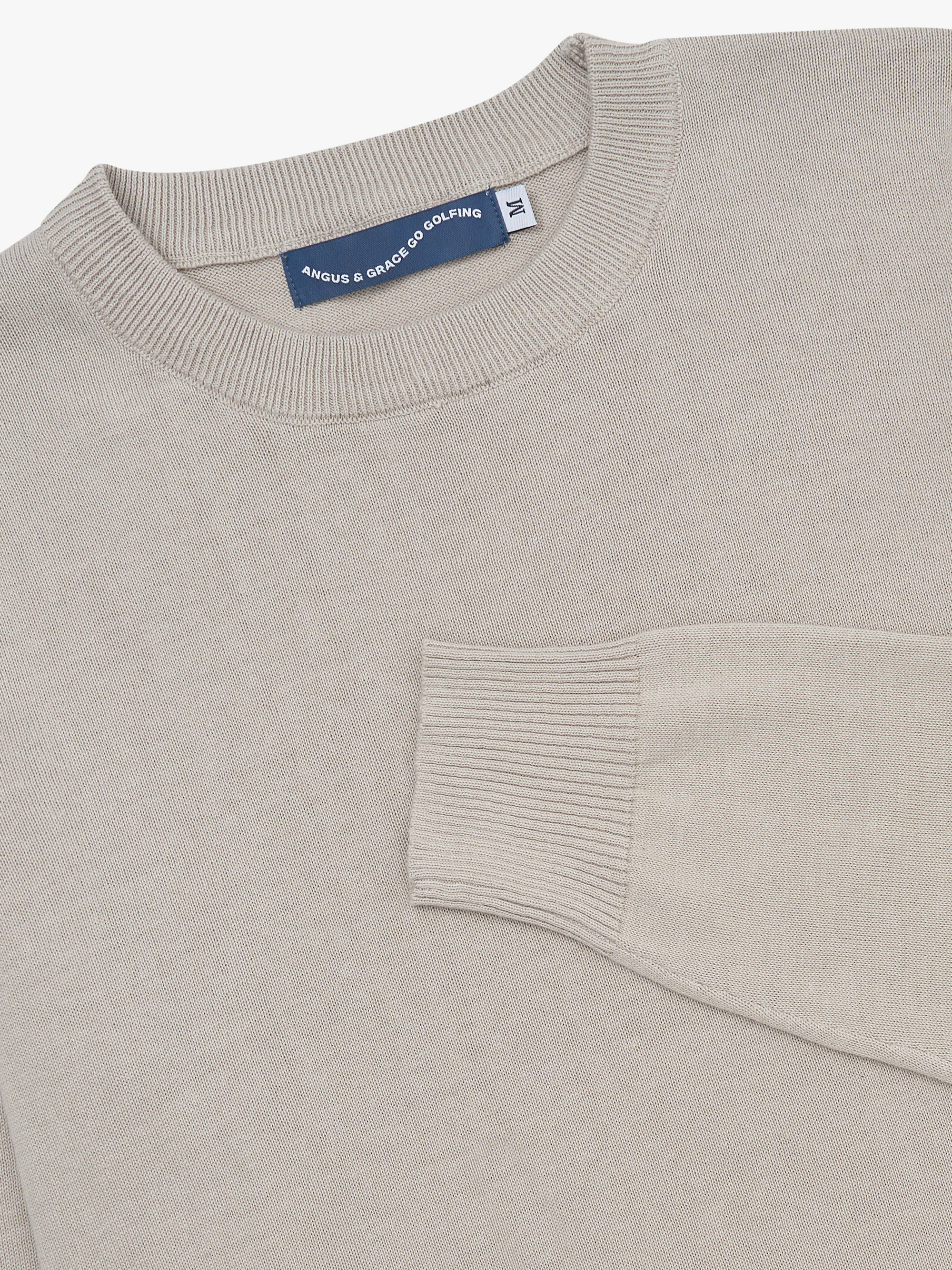 KNIT CREWNECK - STONE image 1