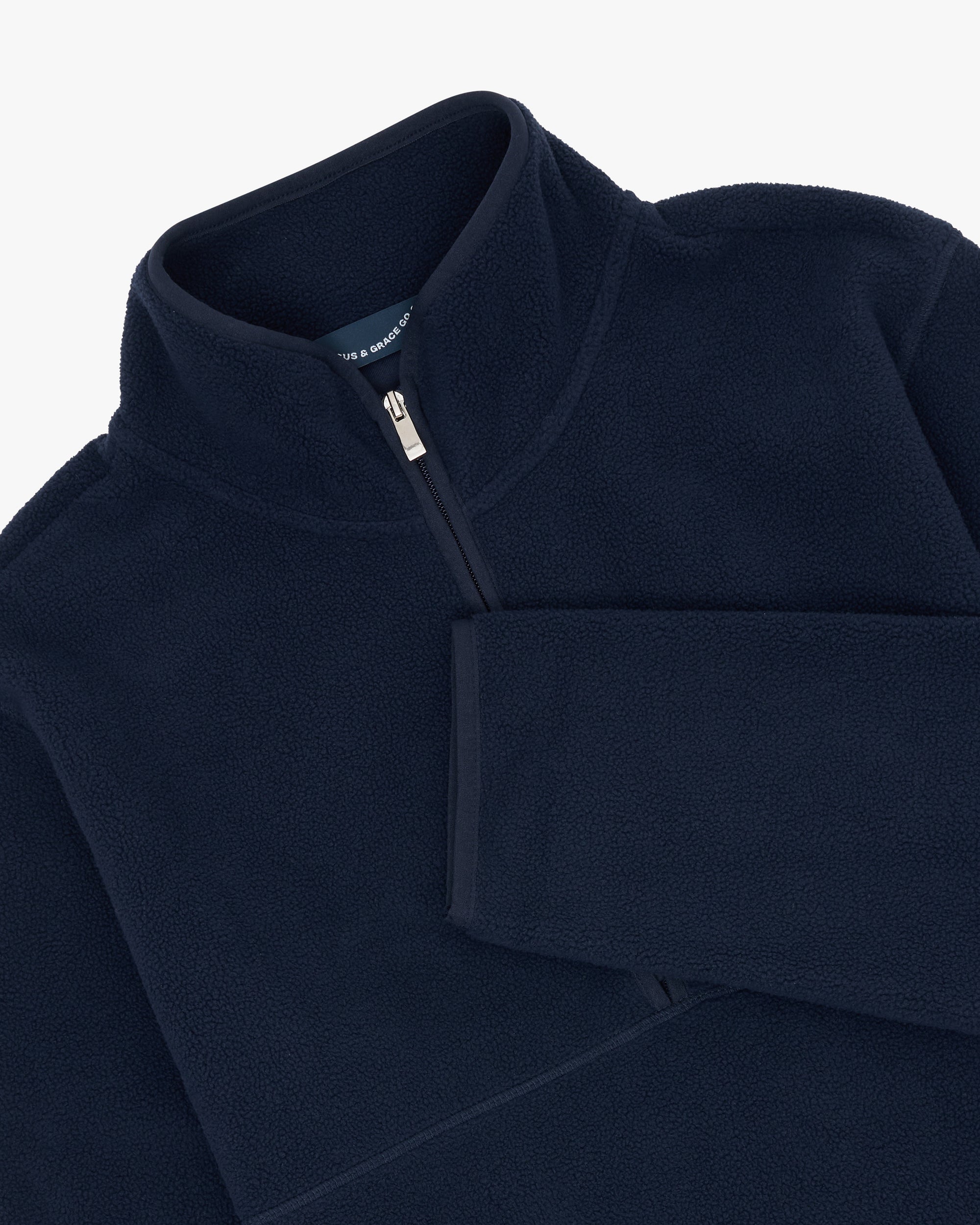 MENS FLEECE JUMPER - NAVY image 1