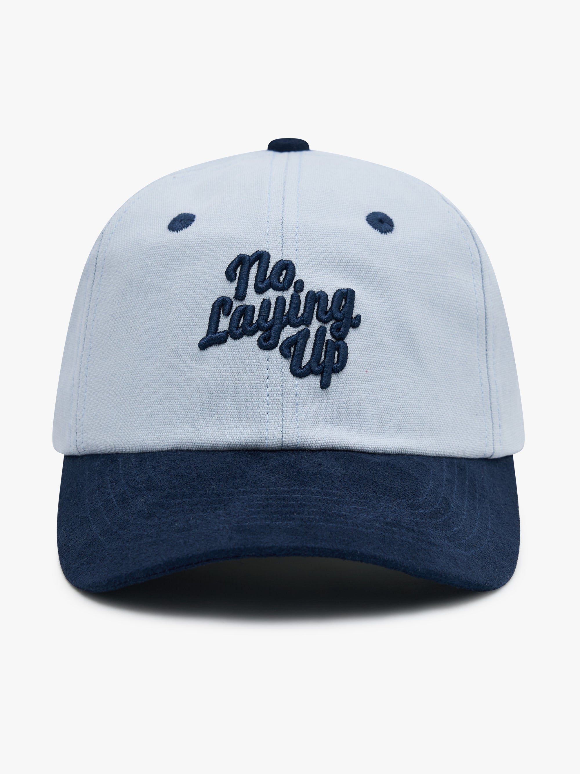 NO LAYING UP BASEBALL CAP  - LIGHT BLUE + NAVY image 0
