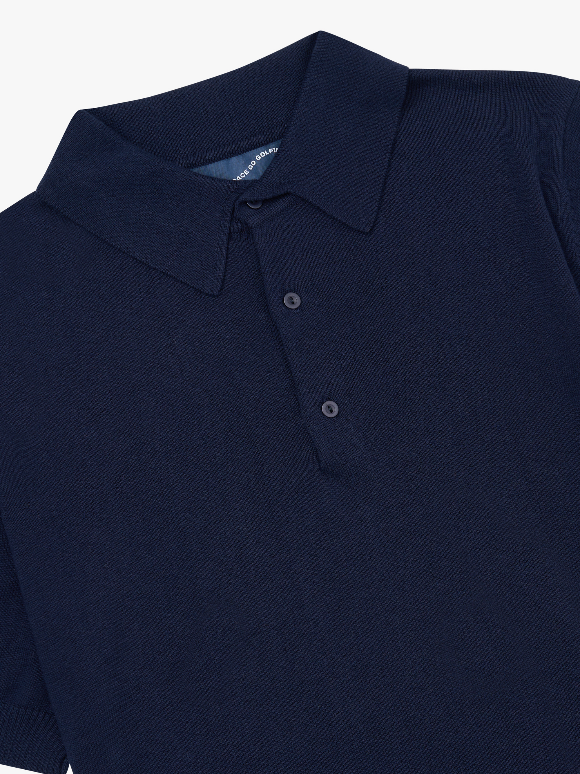 3 BUTTON KNIT POLO - NAVY image 1