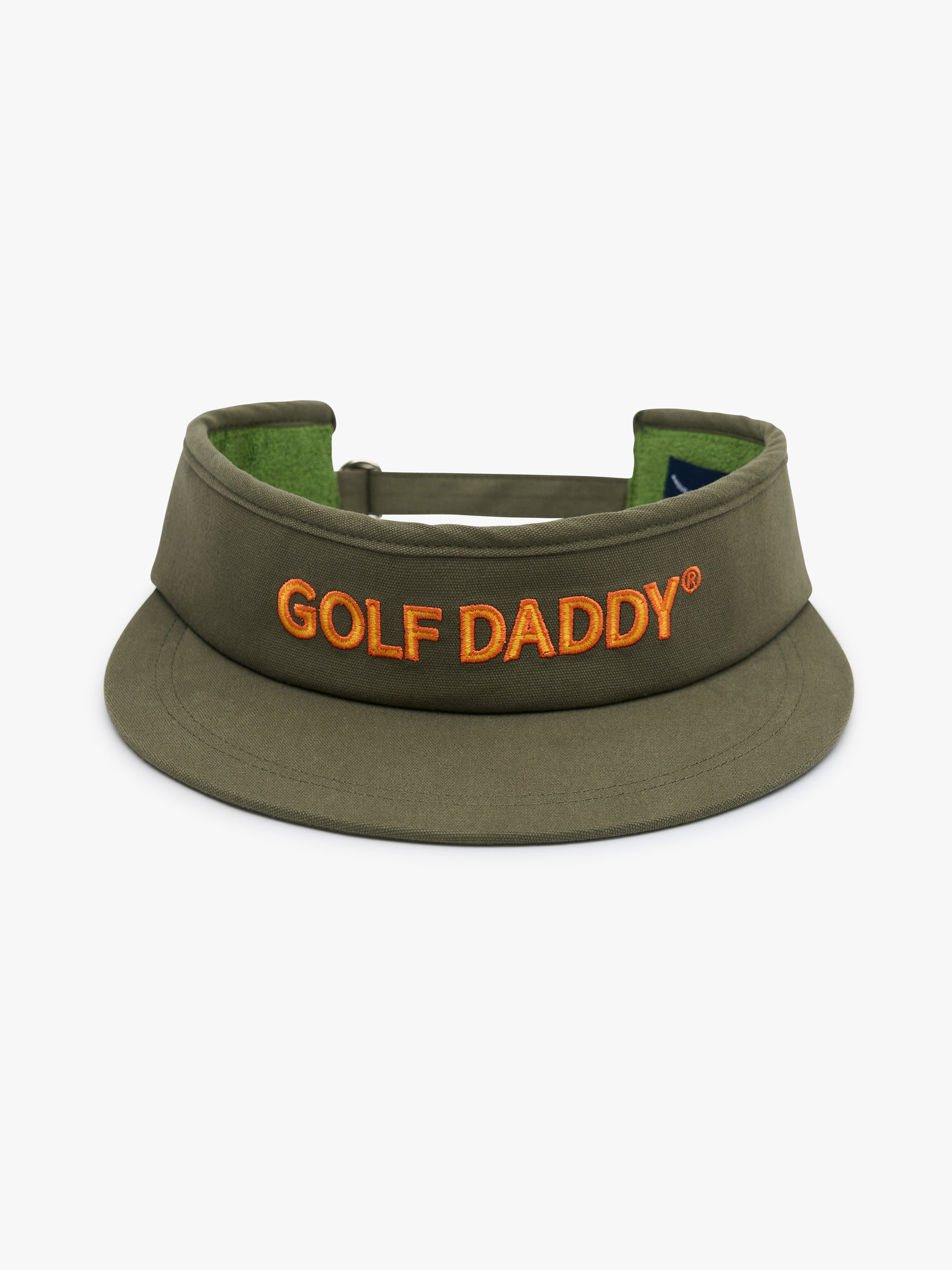 GOLF DADDY VISOR - DARK GREEN CANVAS image 0