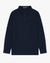 3 BUTTON LONG SLEEVE POCKET POLO - NAVY image 0