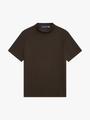 SHORT SLEEVE MOCK NECK - CHOCOLATE image 0