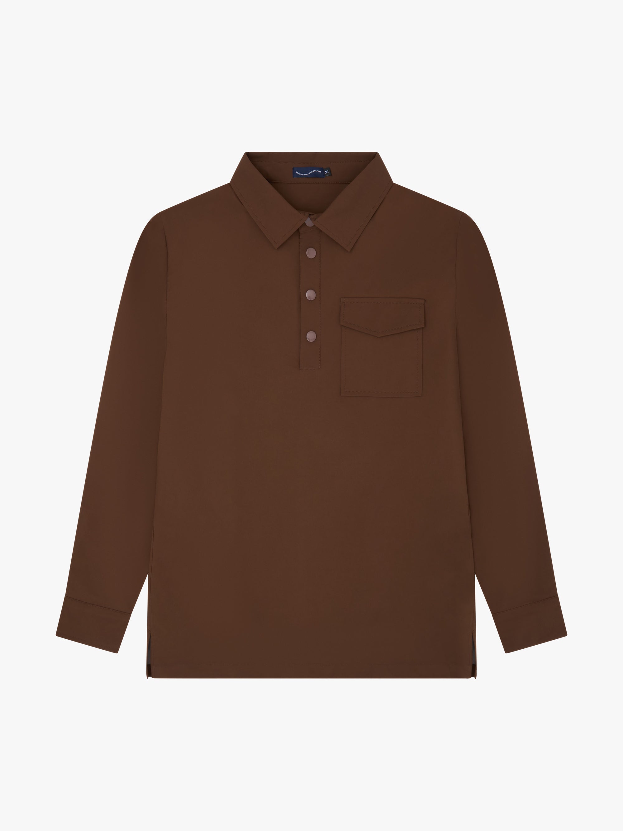 WET WEATHER POLO - CHOCOLATE image 0
