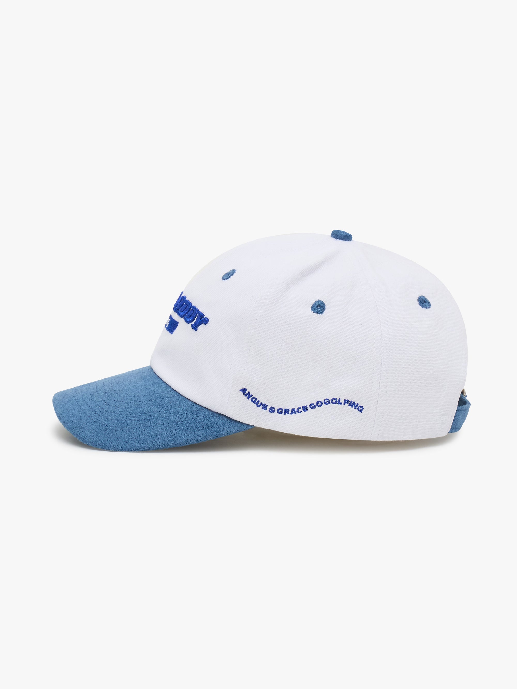 GOLF DADDY - WHITE W/ BLUE SUEDE BRIM image 1