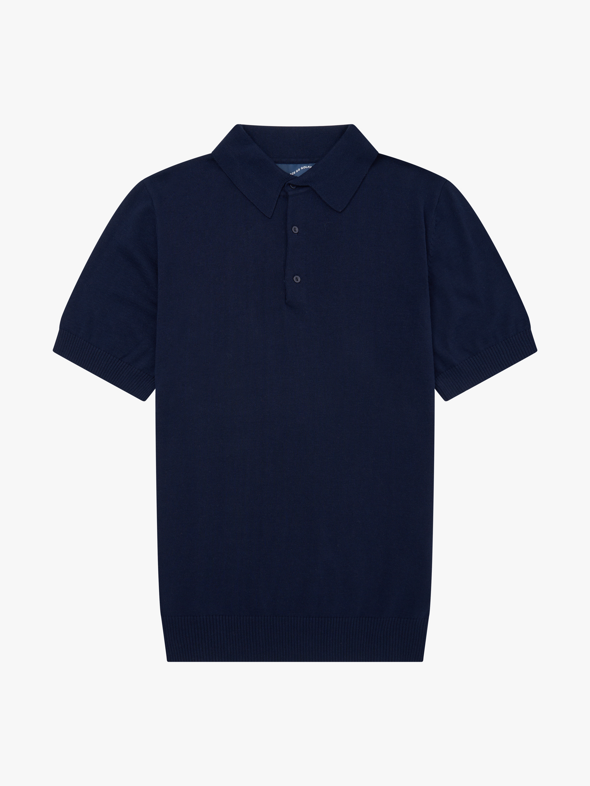 3 BUTTON KNIT POLO - NAVY image 0