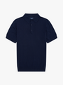 3 BUTTON KNIT POLO - NAVY image 0