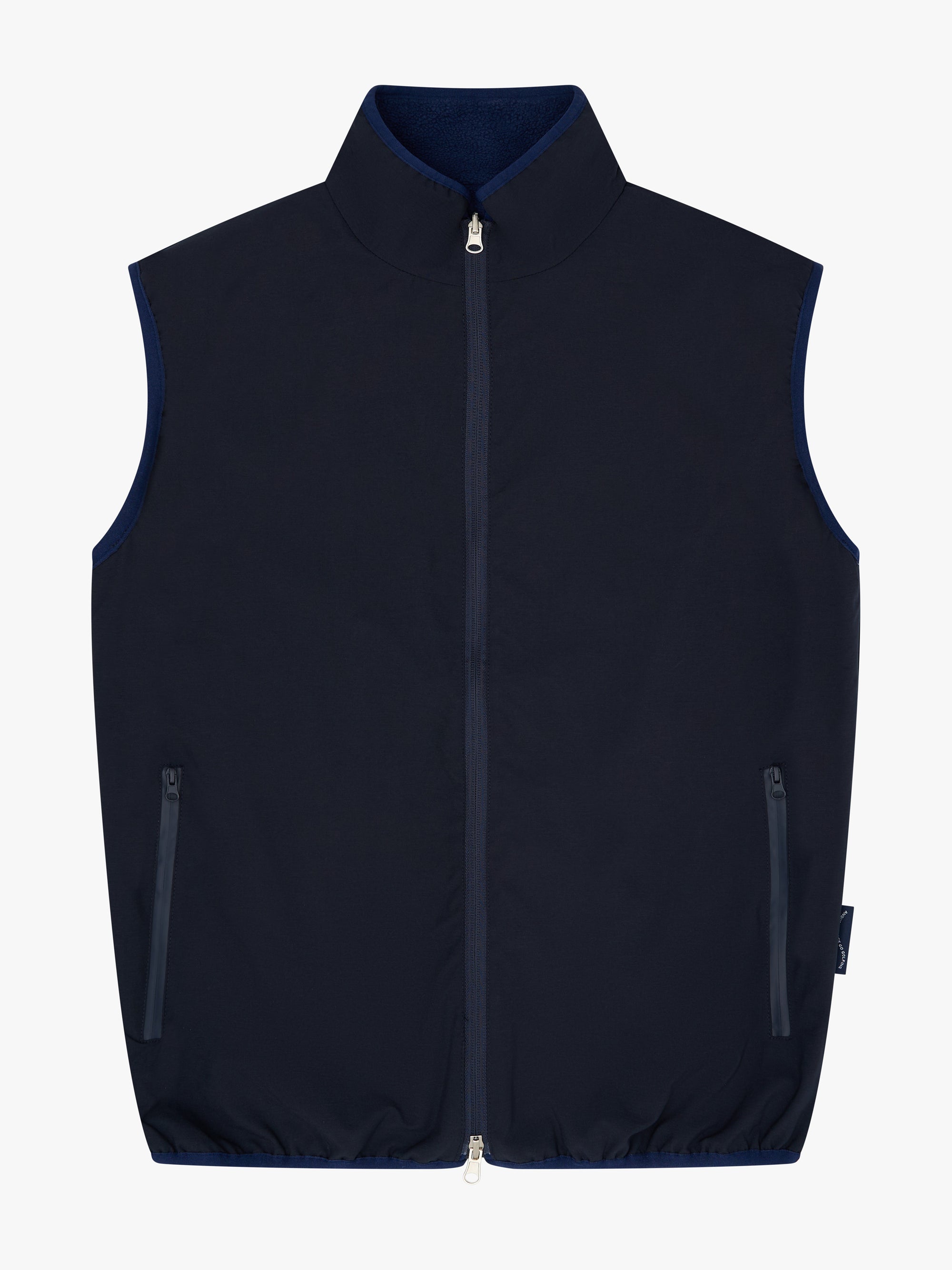 WOMEN'S REVERSIBLE FLEECE VEST - NAVY image 1