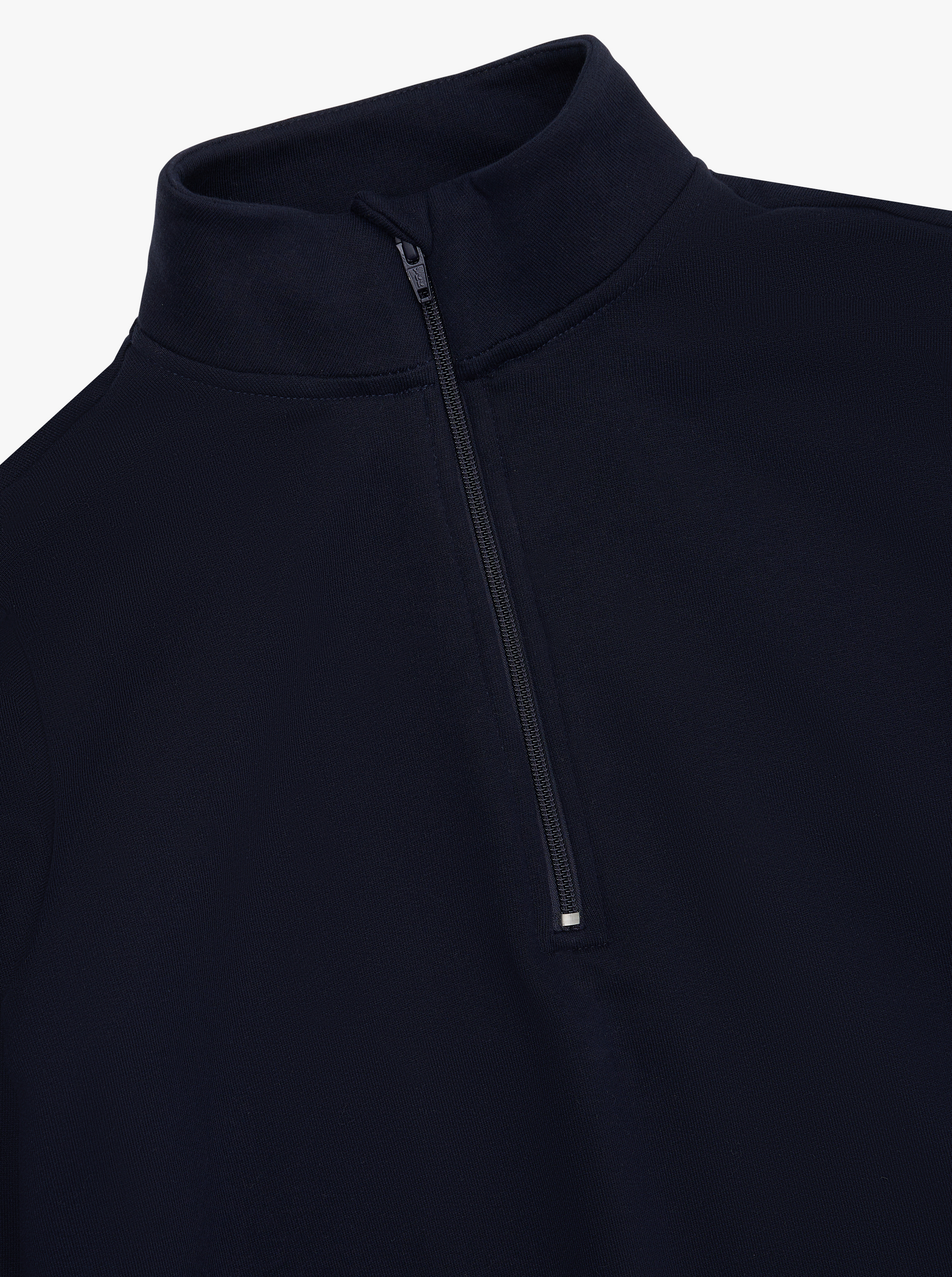 WOMENS 1/2 ZIP FLEECE JUMPER - NAVY image 2