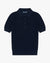 WOMENS FISHERMAN KNIT POLO - NAVY image 0