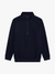WOMENS 1/2 ZIP FLEECE JUMPER - NAVY image 1