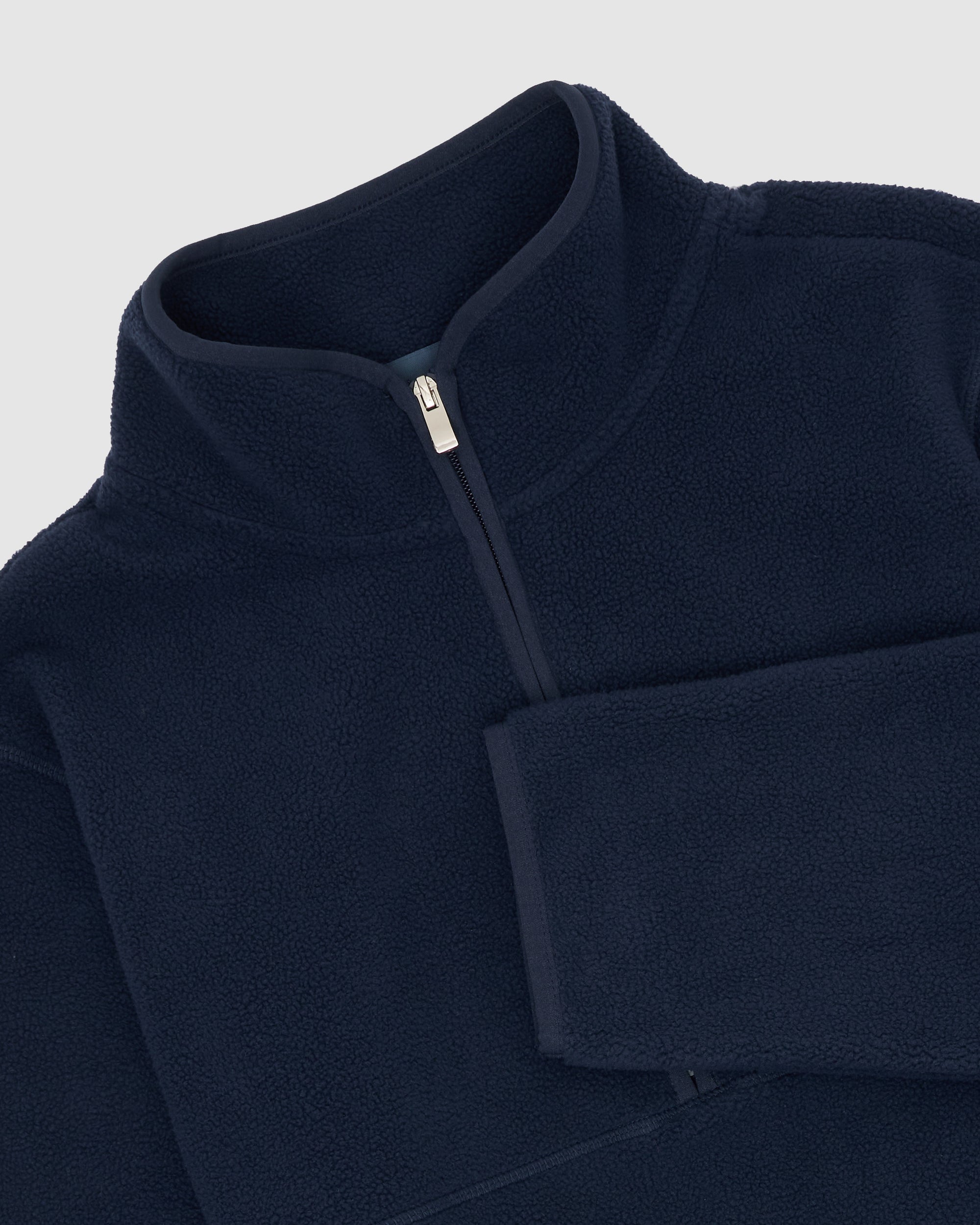 WOMENS FLEECE JUMPER - NAVY image 1