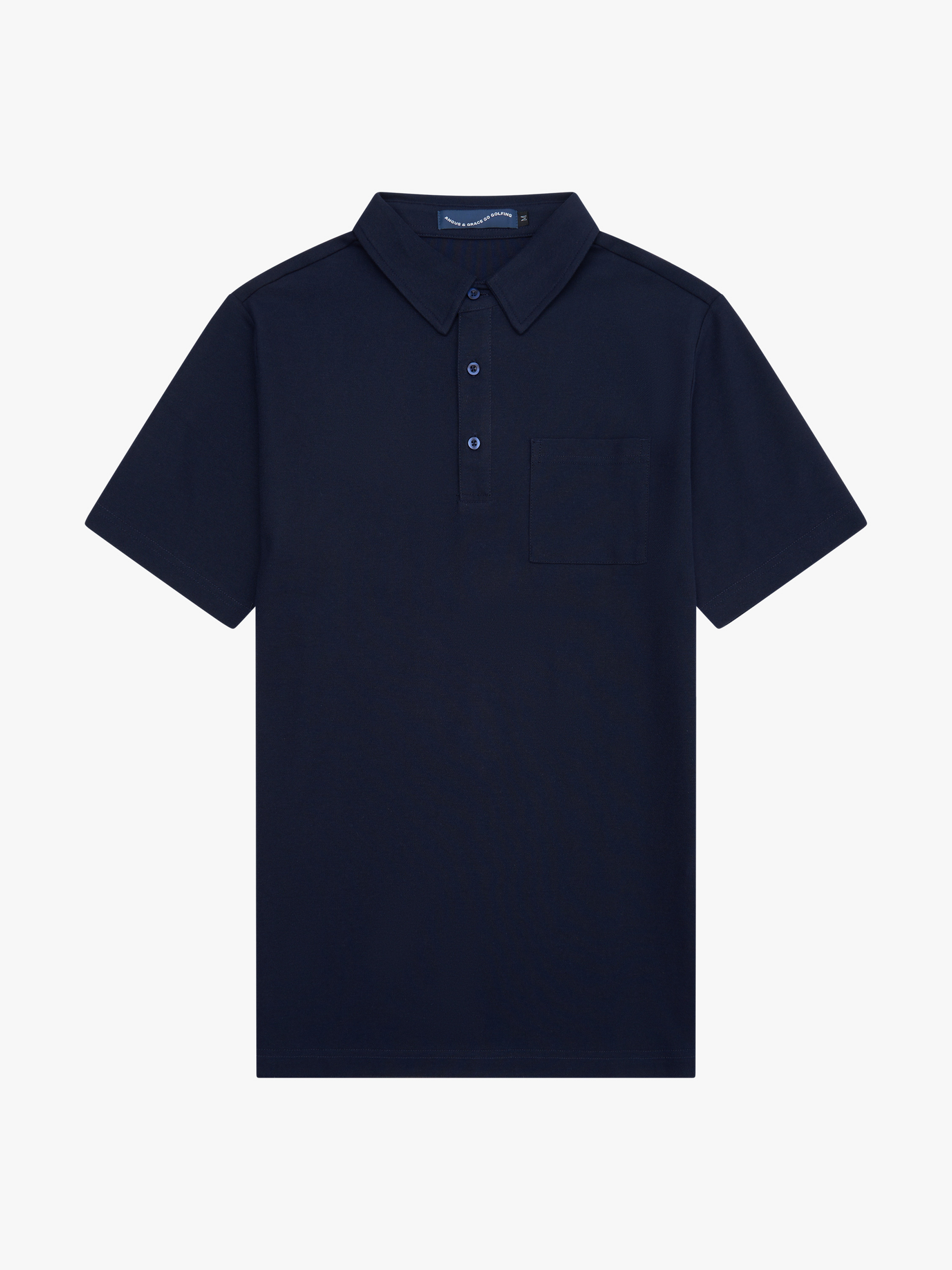 3 BUTTON POCKET POLO - NAVY image 0