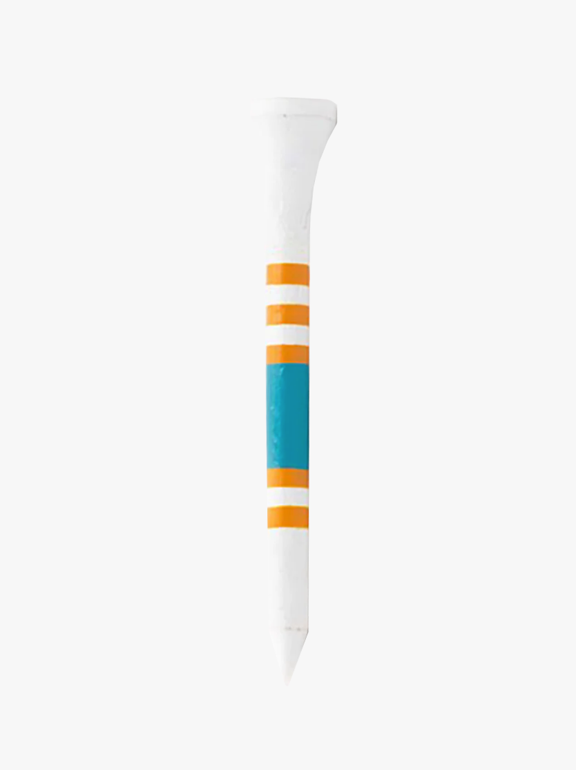 NO LAYING UP TEES - WHITE, ORANGE AND TEAL image 0
