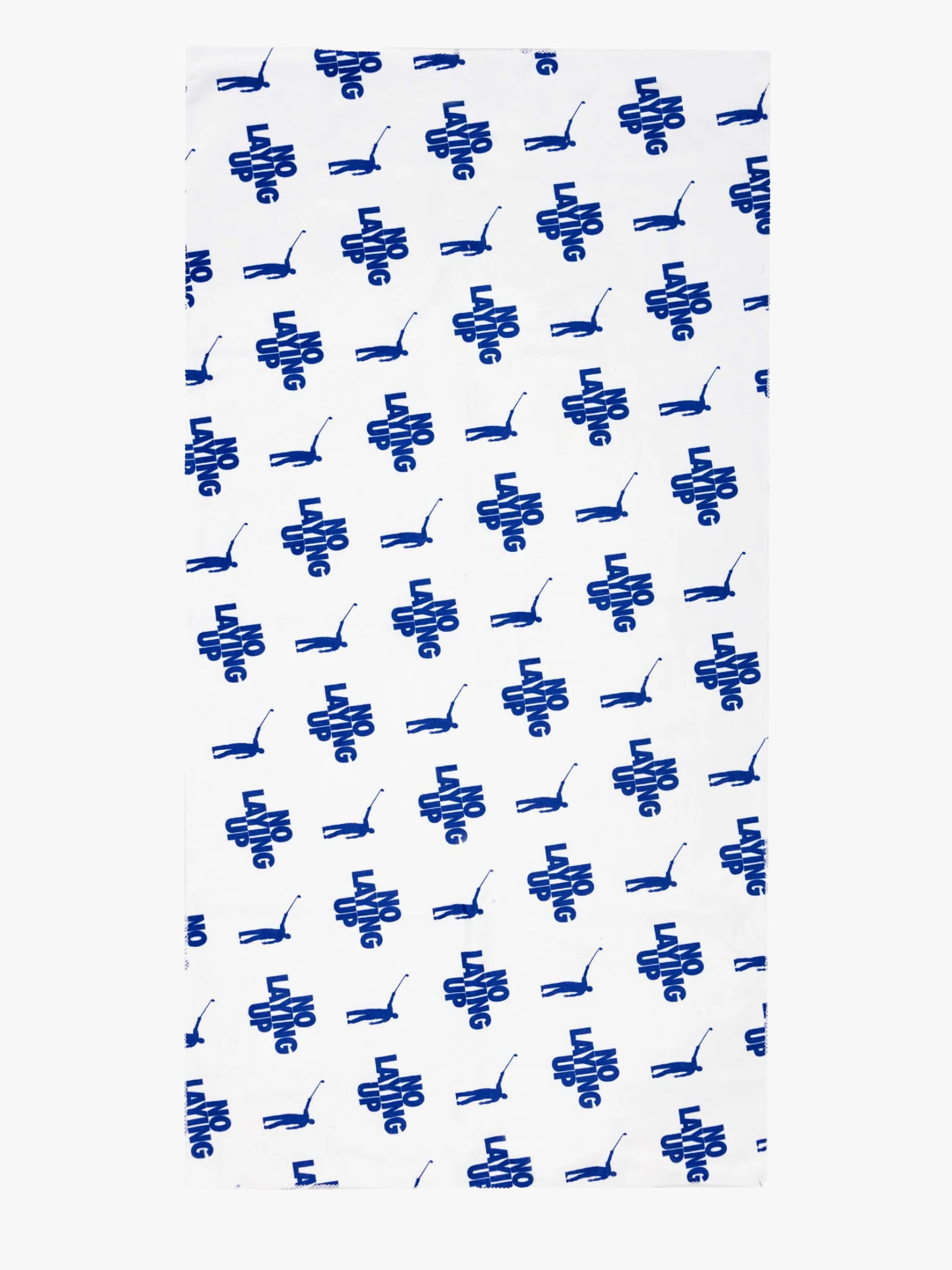NO LAYING UP LOGO TOWEL - BLUE & WHITE image 0