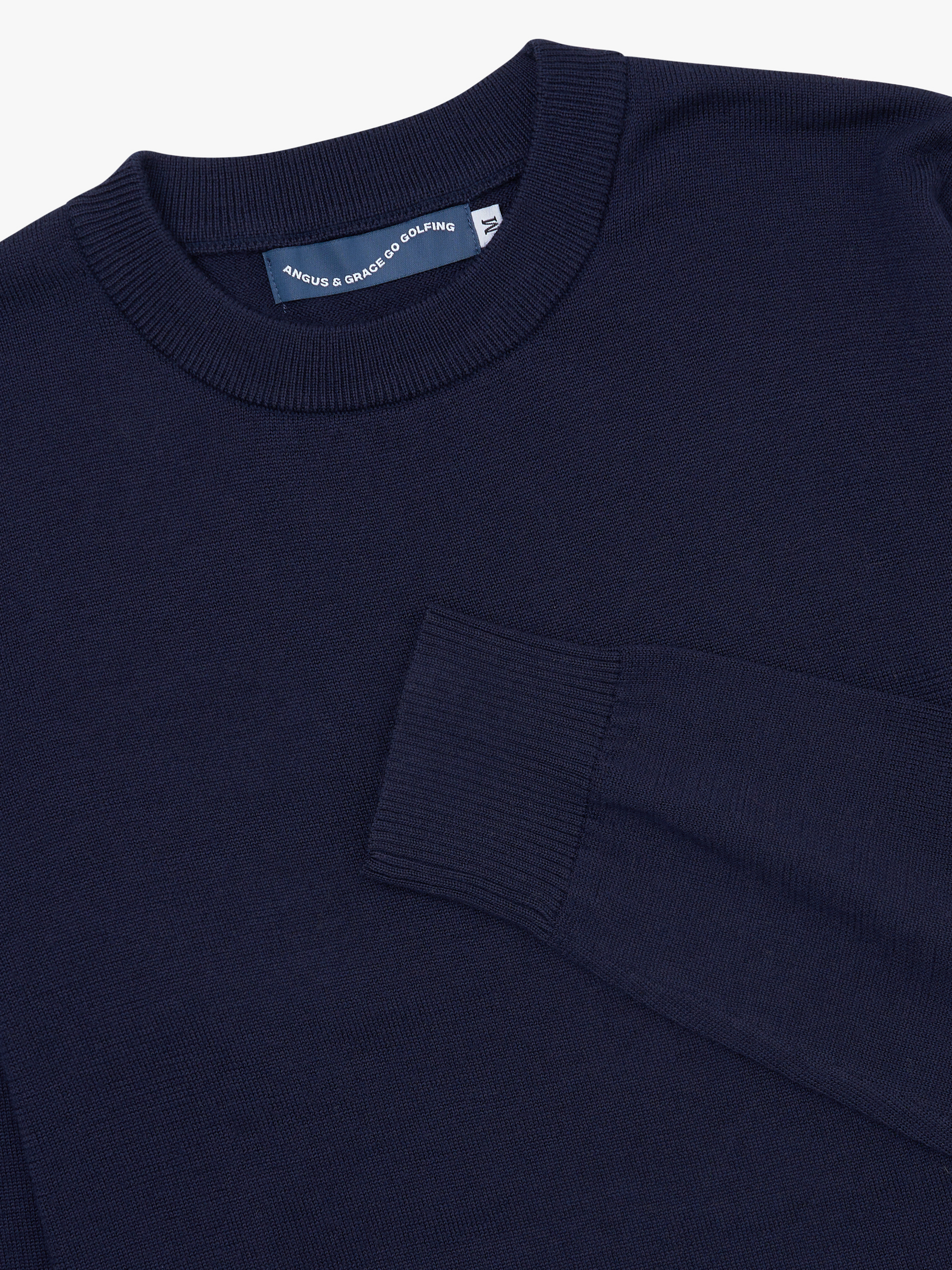 KNIT CREWNECK - NAVY image 1
