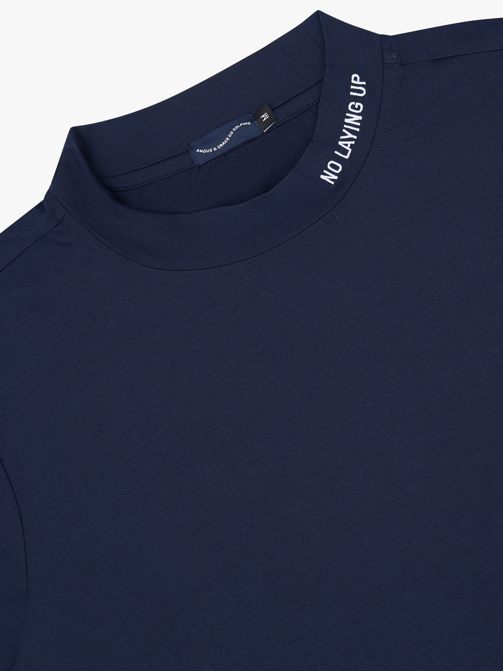 NO LAYING UP MEN'S MOCK NECK - NAVY image 1