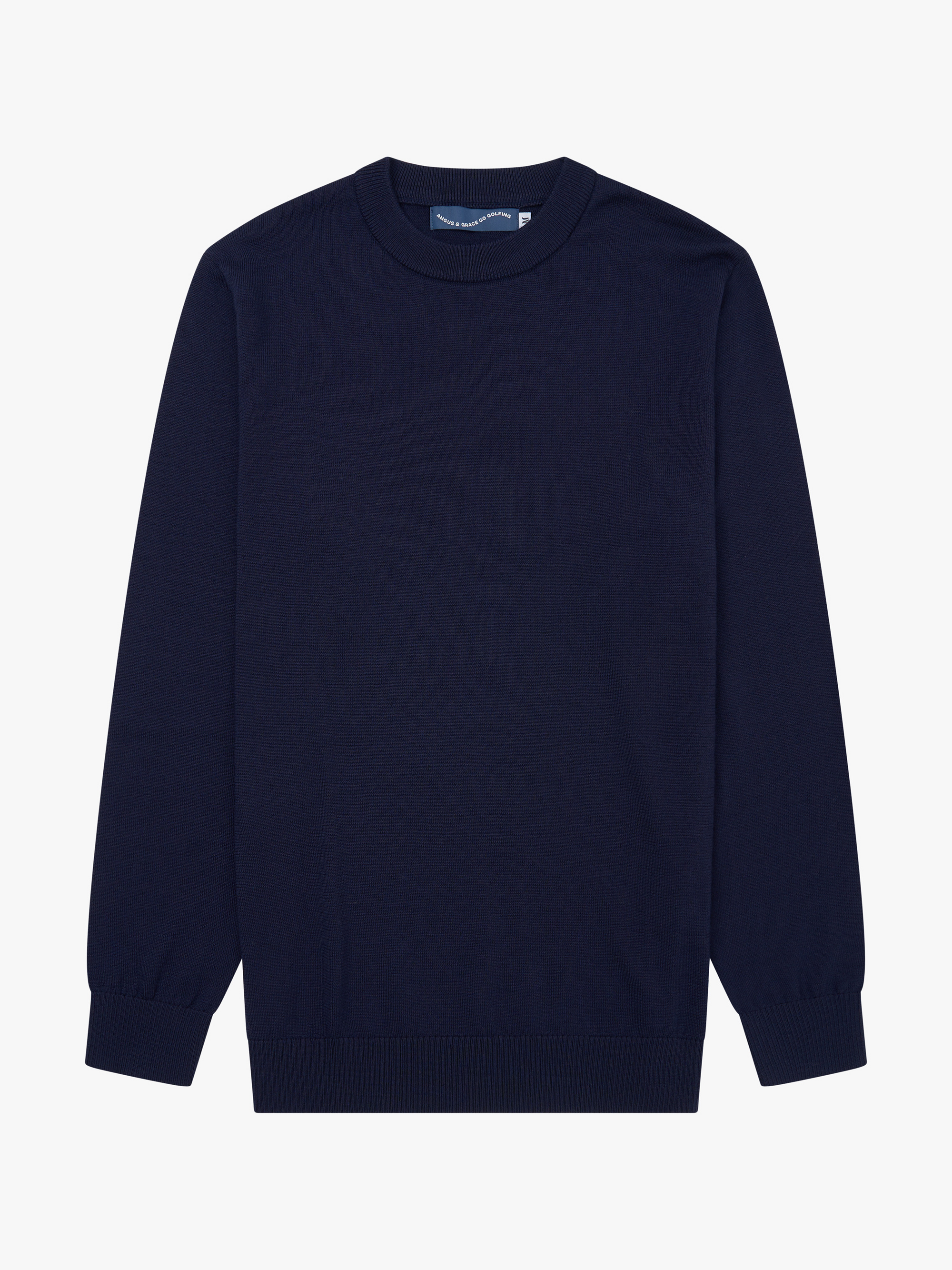 KNIT CREWNECK - NAVY image 0