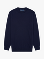 KNIT CREWNECK - NAVY image 0